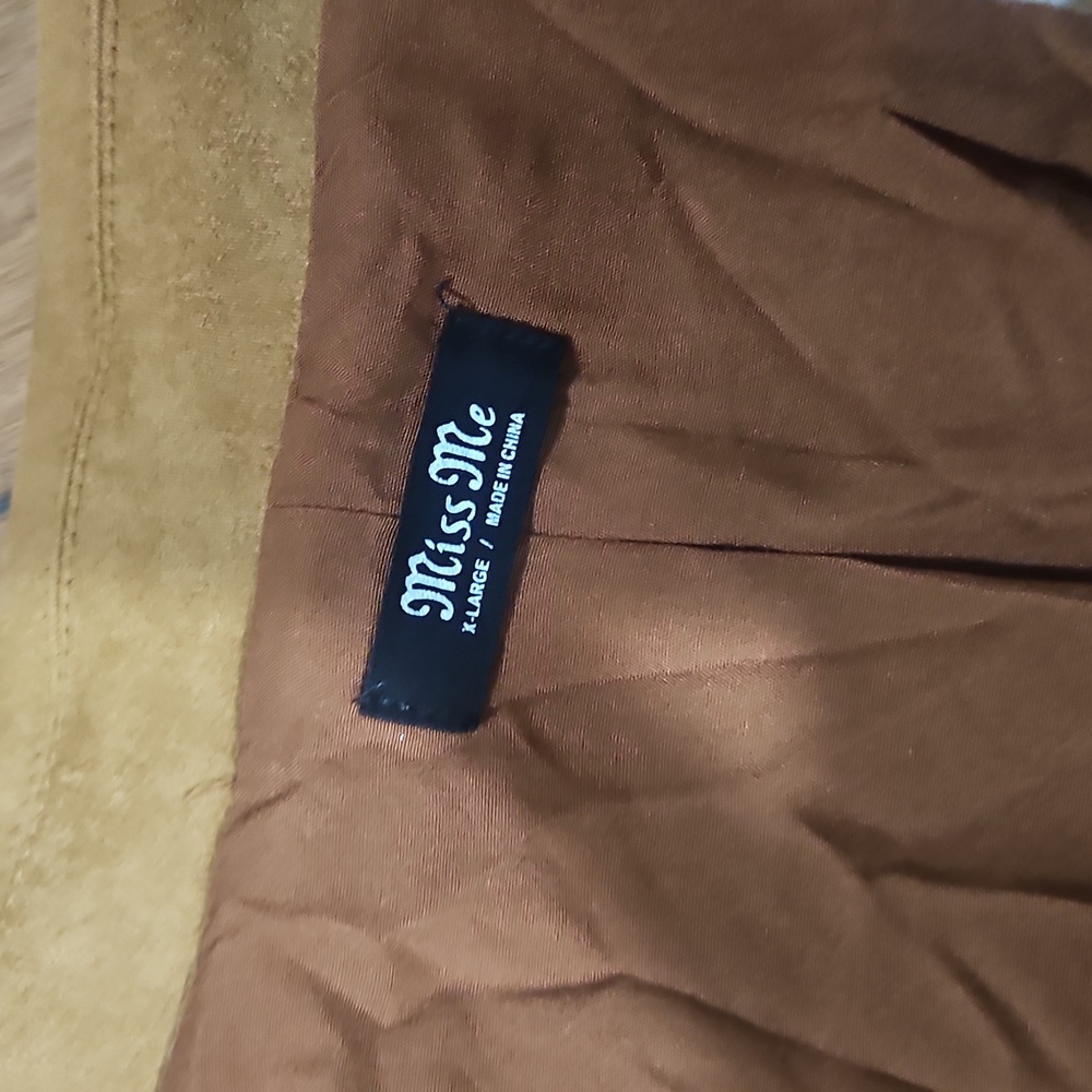 Aztec Patterned Brown and Tan Women's Shacket. "Miss Me" Nwot Sz Xl - Picture 8 of 9
